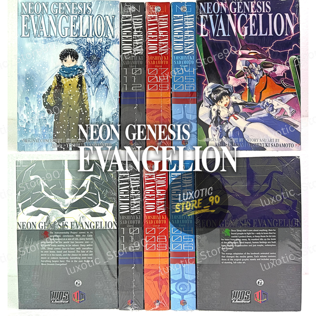 Neon Genesis Evangelion Manga Vol 1-5 (3-in-1 Edition) Full Set