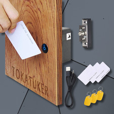 Invisible Electronic Cabinet Lock Hidden NFC Lock DIY RFID Lock Latch with US...