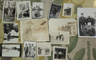 Lot of 15 Black/White Candid Snapshot Photos WWI & WWII Soldiers Military — photo 1