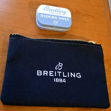 BREITLING FEDERTASCHE/PENCEL CASE GELDBÖRSE/WALLET + PASTILLEN DOSE/LOZENGE TIN!