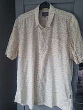 peter worth floral short sleeve shirt XL