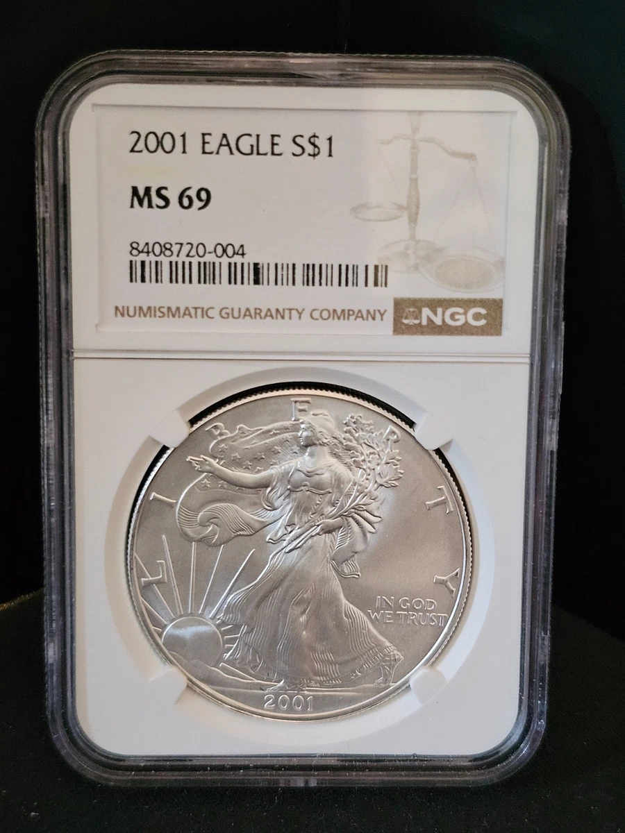 American Eagle MS 69 Graded 2001 Silver Bullion Coins for sale | eBay
