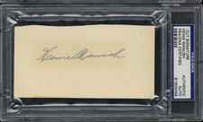 Heinie Manush Cut Signature Signed Auto PSA/DNA Slabbed Senators  ID:437686