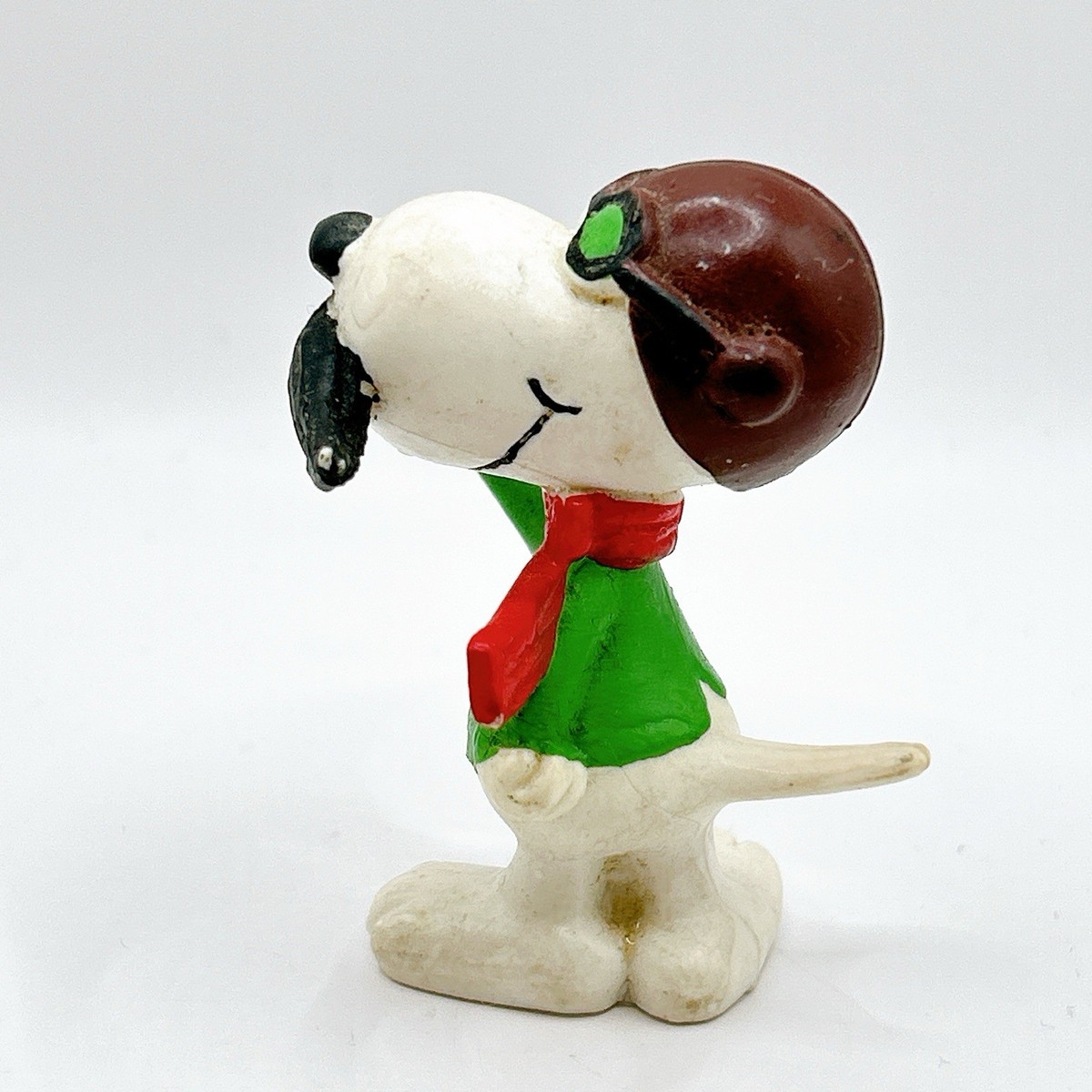 Snoopy Peanuts Flying Ace Aviator Figure World War I Pilot Vintage