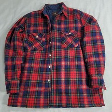 Vintage High Sierra By Mervyn's Wool Plaid Men's Shirt Jacked Size Medium