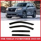 Tinted Window Visors Deflectors Rain Guards for Nissan Pathfinder 2022-2025