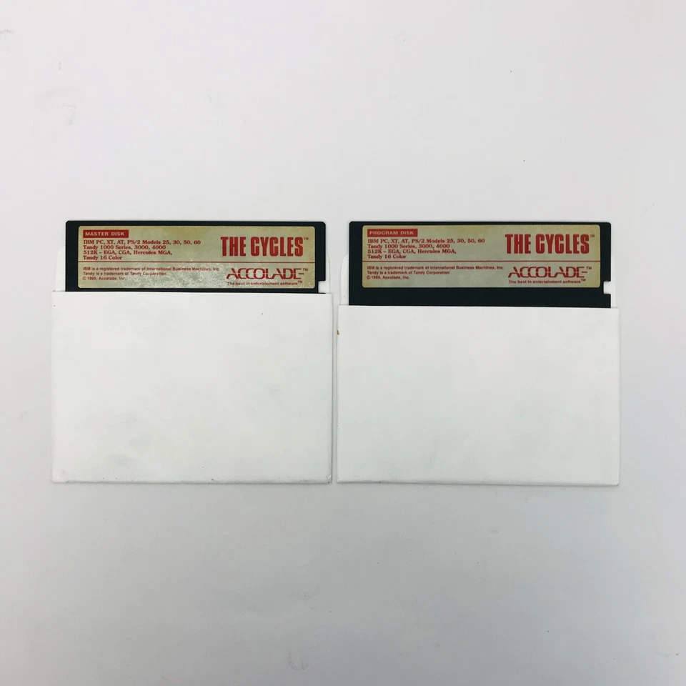 The Cycles Accolade Racing 1989 IBM PC Game Disc Only Floppy - Image 2 of 4