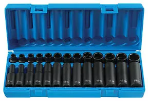 Gray pneumatic 2024 impact socket set