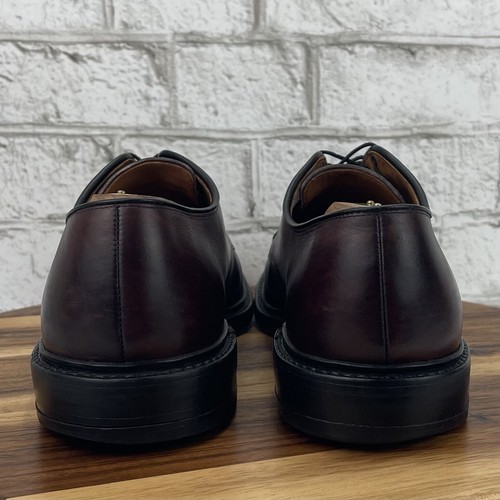 Allen Edmonds Brentwood Derby Mahagoni Leder Herren 11 D Schürze Zehe elegante Schuhe - Bild 3 von 11