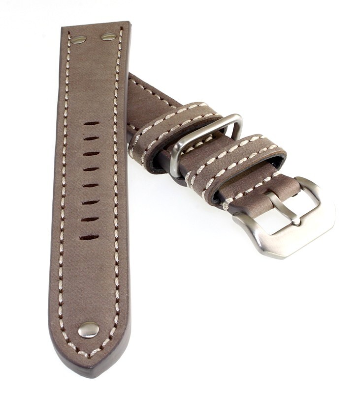 Flieger Style Uhrenarmband mit Bügel Modell Cavarust taupe-beige