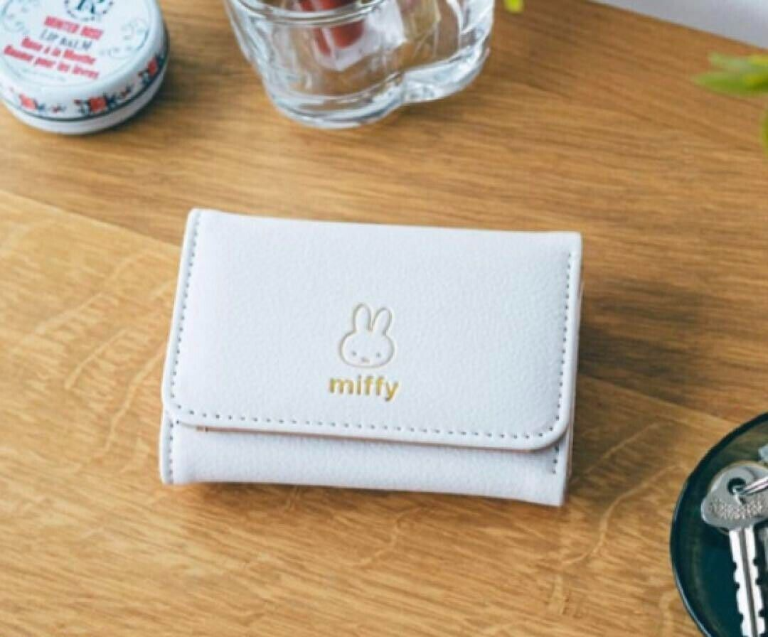 Miffy Mini Wallets Coin & Card Case White Dick Bruna faux-leather
