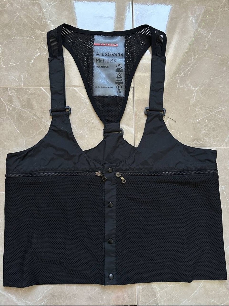 Prada Sport Early 2000s Mesh Utility Vest Archive Limited Prada Sport Early 2000s Mesh Utility Vest Archive Limited