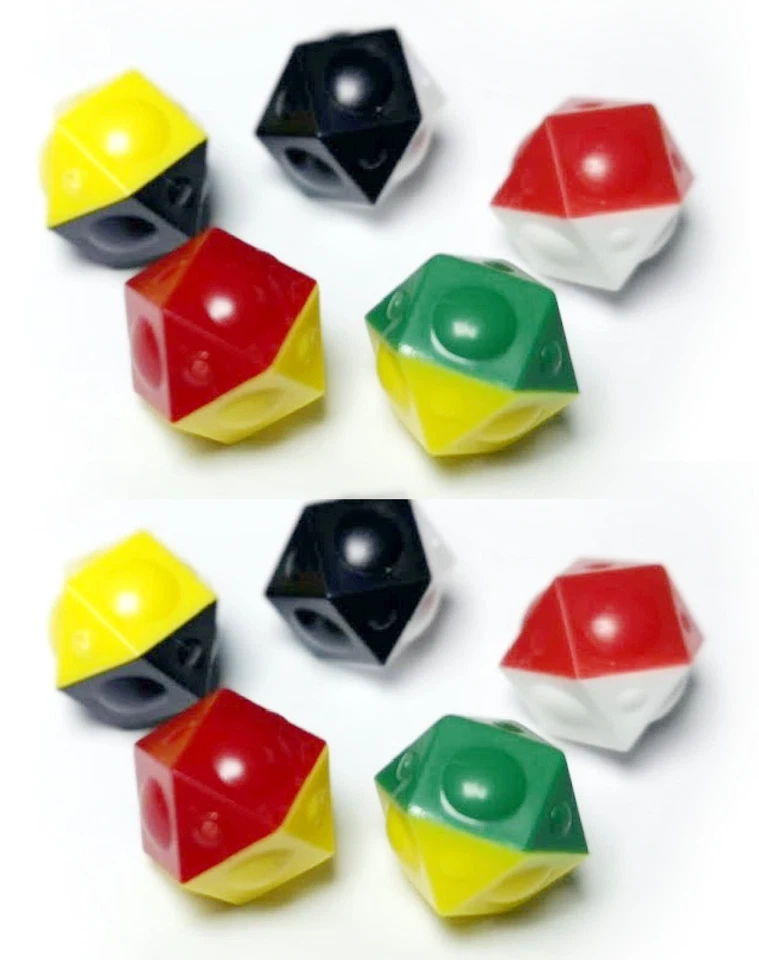 TIPP-KICK Turnier 10 x Fussbälle Ball Fünf Farben Ersatzbälle Tip Kick Matchball