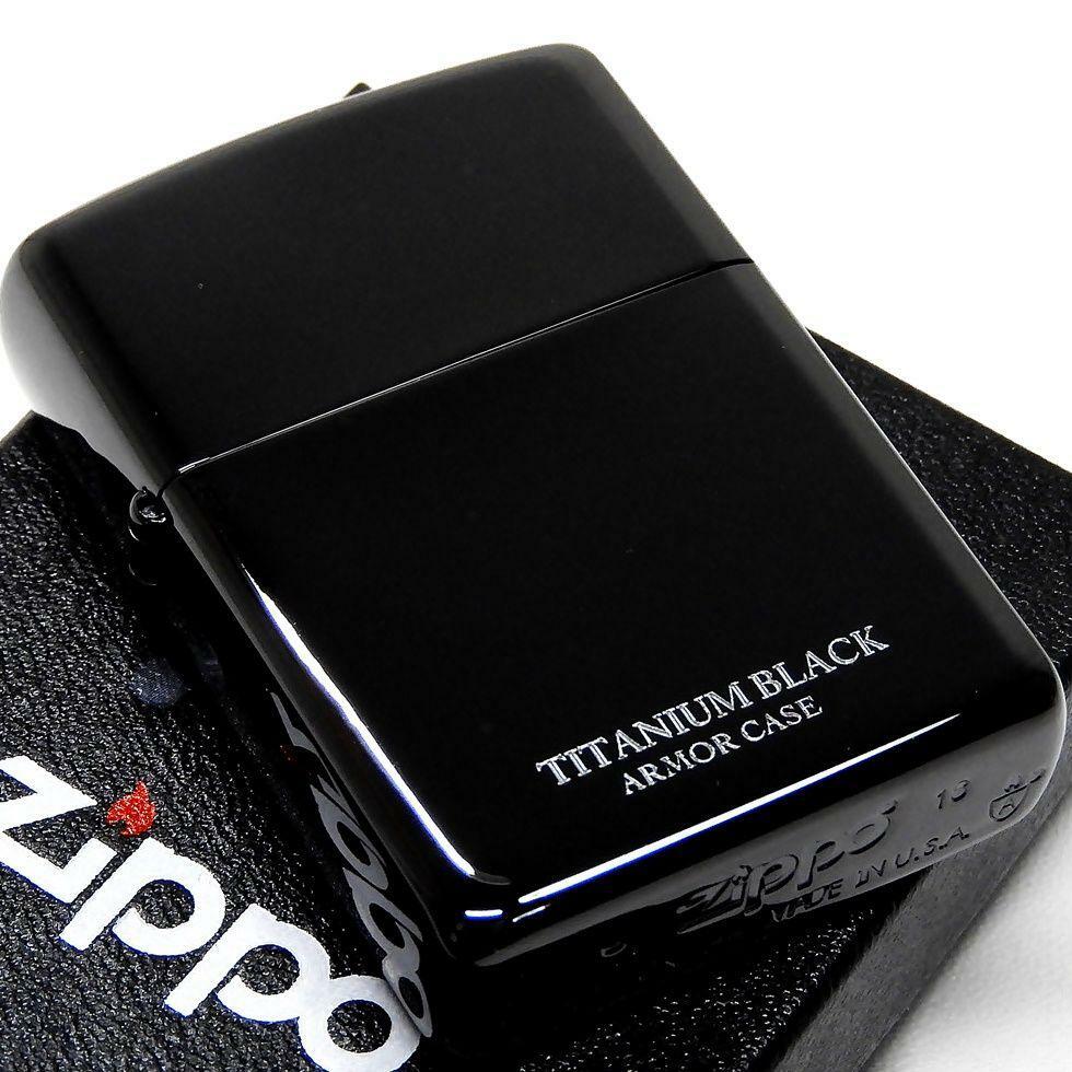 Zippo Lighter Armor Black Titanium Side Logo Unused Item Zippo Lighter Armor Black Titanium Side Logo Unused Item