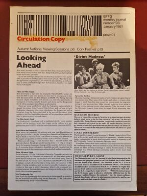 Film - BFFS Monthly Journal Number 93 January 1981 Magazine (B15327)