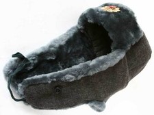 Soviet Army Officer Sheepskin Fur Winter Hat Ushanka Russian Arctic Circle