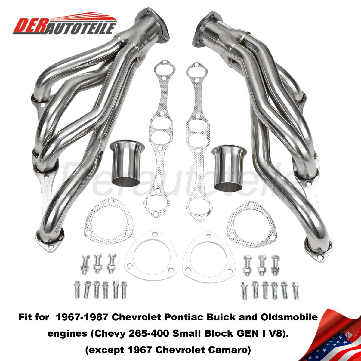 MT001038 Exhaust Header for Chevy Small Block SB V8 262 265 283
