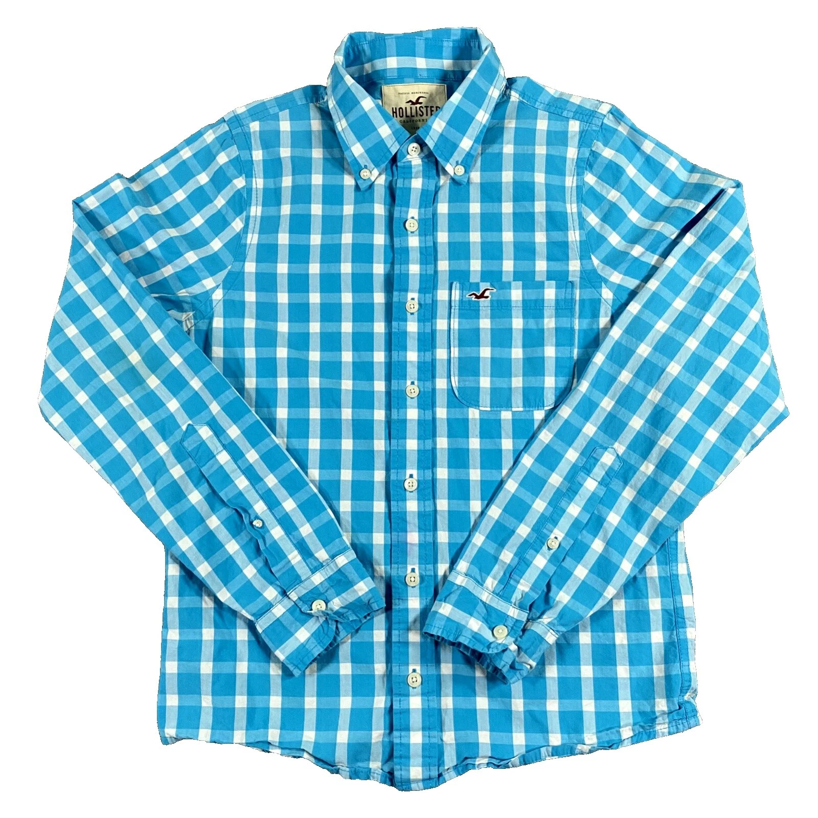 Camisas para hombre Hollister informales a rayas con botones