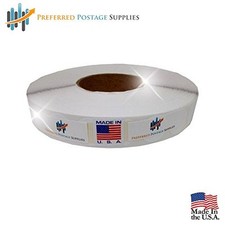 Wafer Seals - 1 Inch Round White Color Circle Labels, 5000 per Roll