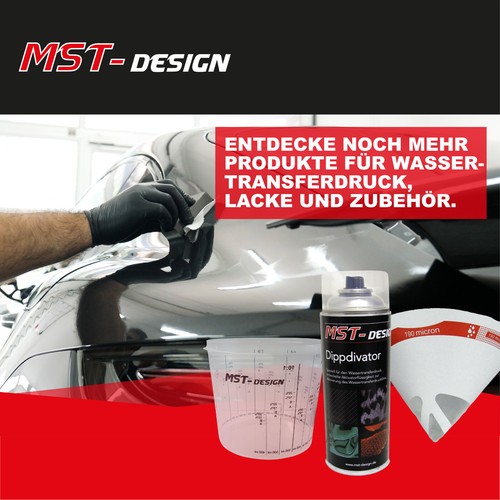 Wassertransferdruck Folie WTD WTP Starterset groß 4m Skulls CD-296 Aktivator - Bild 6 von 6