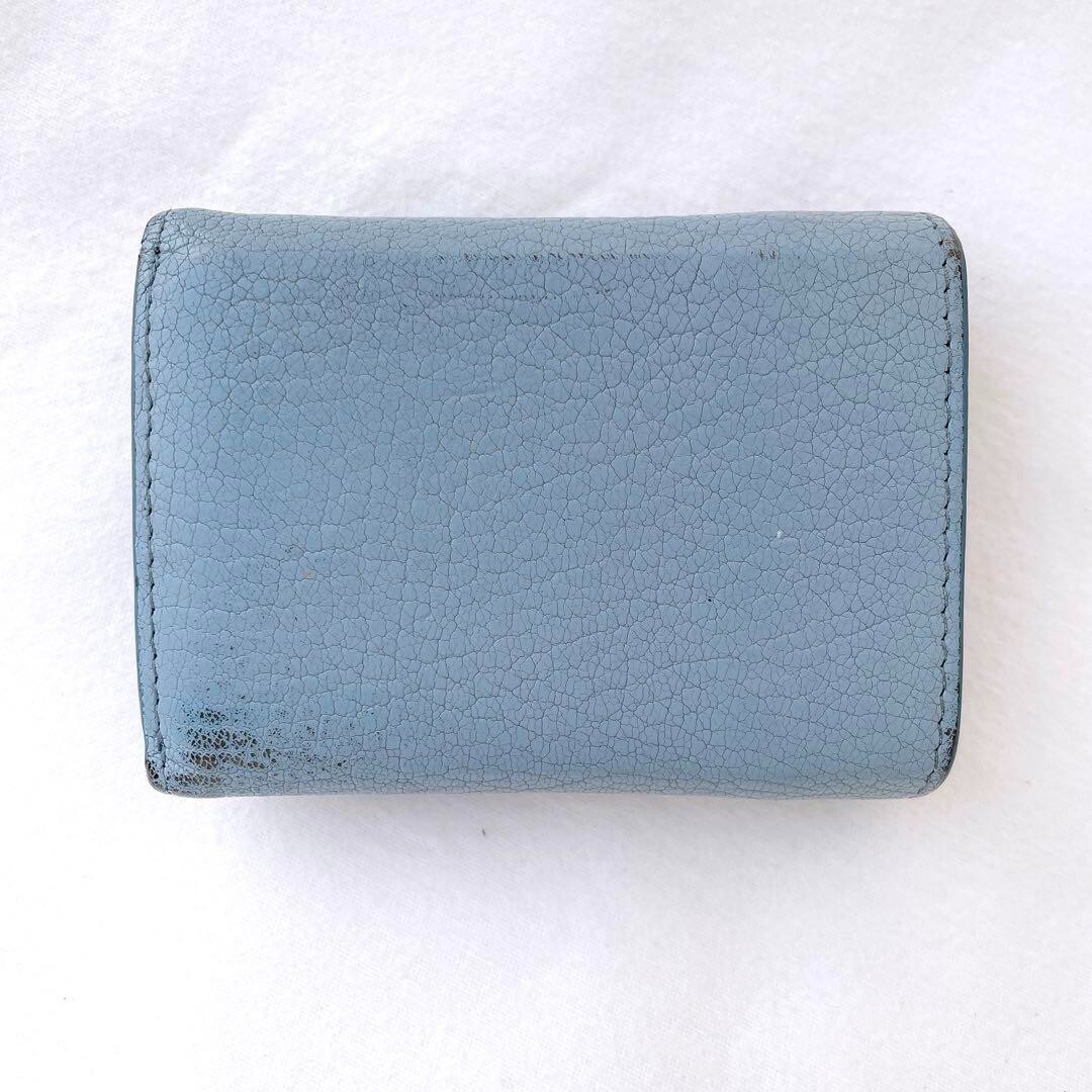 小物 miu miu leather wallet dark green miu miu leather wallet dark green - メルカリ