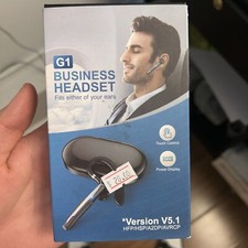 Bluetooth Headset, Wireless Bluetooth Earpiece V5.0 Hands-Free Earphones with...