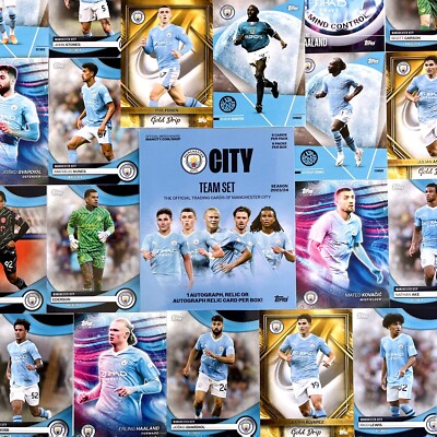   Topps Manchester City FC Official Team Set 2023/24 - Choose your cards