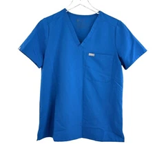 Figs Catarina Scrub Top Womens Medium Technical Collection Blue Medical