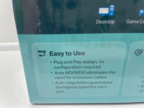 TP-Link TL-SG105S Desktop Switch 5-Port Gigabit - NEW - Picture 6 of 8