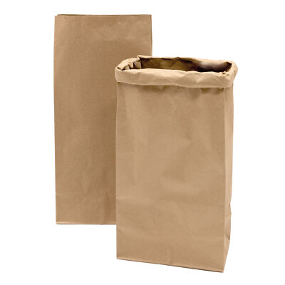 2x PaperBag zur Aufbewahrung Braun Kraftpapier Papiersack Papiertasche 60x18x17