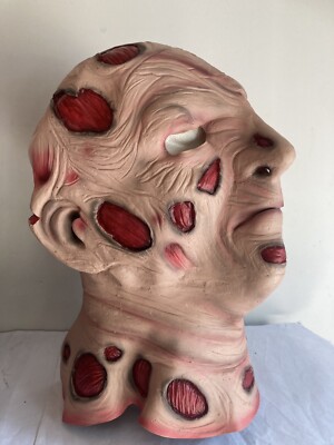 Vintage 90er Freddy Krueger Style Horror Latex Kostüm Maske Halloween Mexico