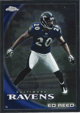 2010 Topps Chrome Ed Reed Card #C192 🏈🔥HOF'er🔥🏈