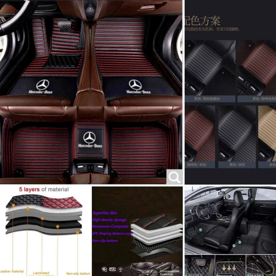 Car Floor Mats For Fit Mercedes-Benz S-Class S350 S400 S450 S500 S550 S560 S600 - Image 4 of 4