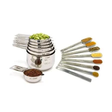 Simply Gourmet Measuring Cups and Spoons Set - Stainless Steel Measuring Cups...