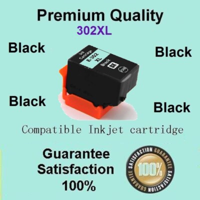 1x 302XL Black Ink Cartridge Compatible For Epson XP6000 XP6100 XP-6000 ...