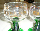 Bockling Valckenberg 1786,(1) & Schmitt Sohne wineglass, green beehive stem(2) 3 — photo 2