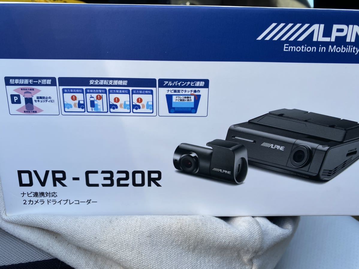 Alpine DVR-C320R Wifi GPS Stealth Dash Camera Front & Rear