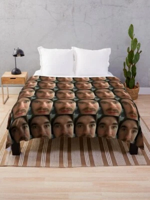 Jschlatt Throw Blanket, Johnathan Schlatt Velveteen Plush Blanket, Ghost Glatt