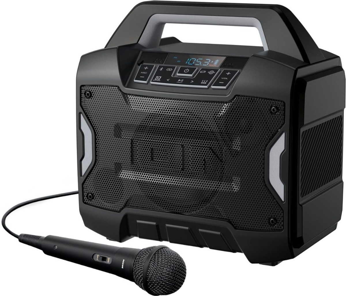 ION Audio Sport Boom All-Weather Rechargeable Speaker with Microphone