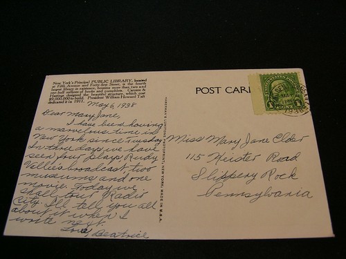 New York City - Public Library - Fifth Ave & 42nd St - Posted 1938 - Picture 2 of 2