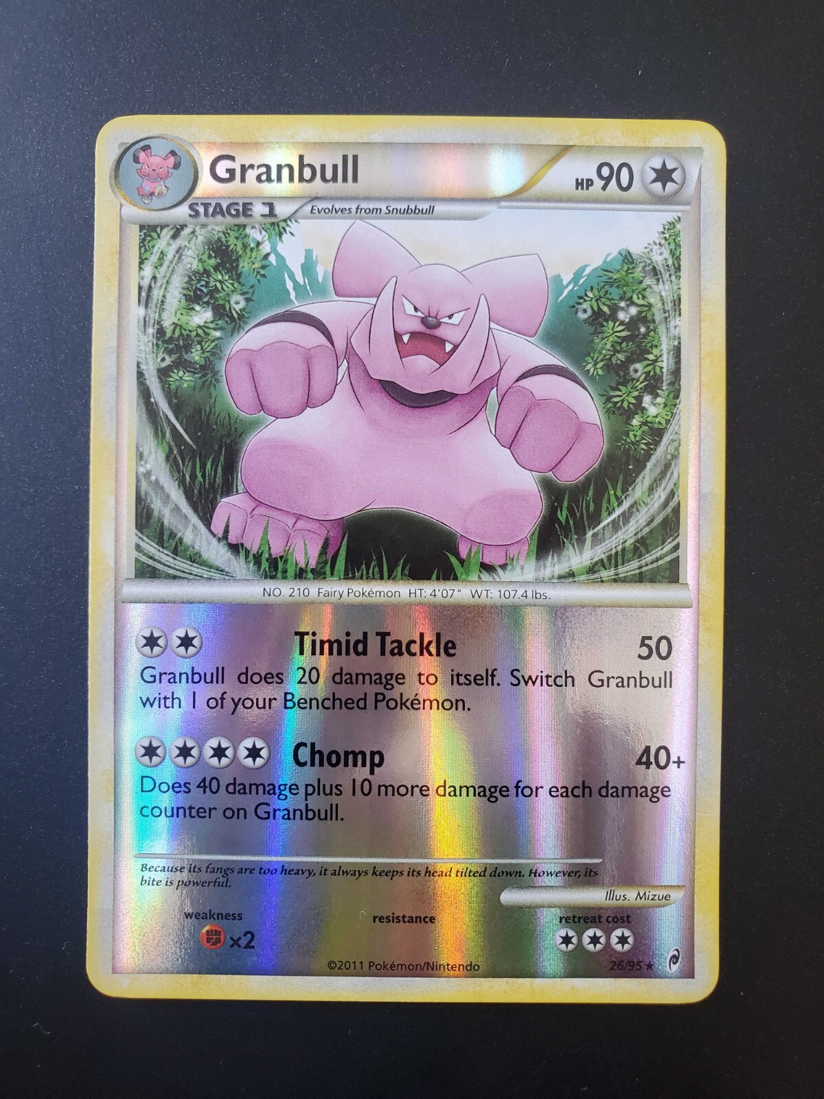 Pokemon Call of Legends Reverse Holo Granbull 26/95 EXC-NM Condition