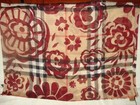 100% AUTHENTIC NEW WOMEN BURBERRY LARGE FLORAL SHEER CRIMSON SCARF — photo 5