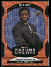 2022 UD Marvel Allure Orange Slice Die Cut #53 - Chadwick Boseman Black Panther