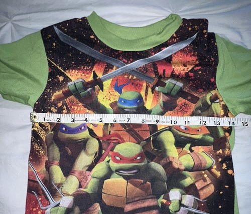 Nickelodeon Boys Teenage Mutant Ninja Turtles Short/Shirt Pajama Set Size Medium - Picture 6 of 10