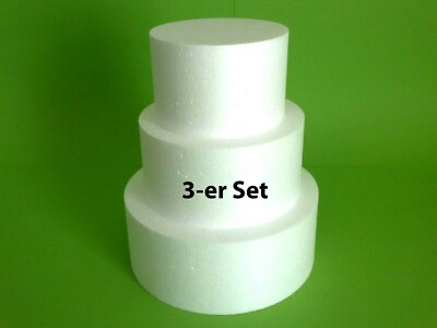 Torte 3-stöckig Ø 29/24/19x10 cm Dummy kaufen Feierlichkeiten Cake Pop Styropor