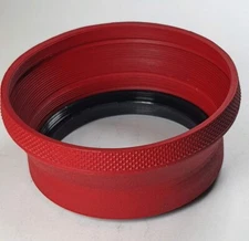 58mm Red Color Folding Rubber Lens Hood Sunshade Screw-in Metal Ring E58 58 mm