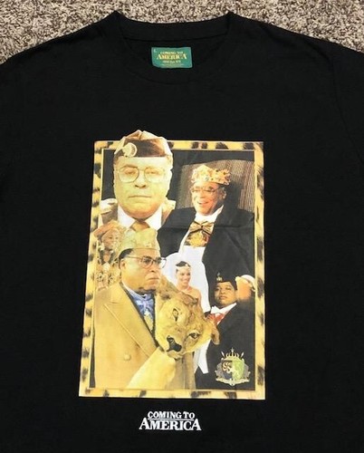 NWT Shoe Palace x Coming To America Men's Black Graphic T-Shirt Size Large - Picture 2 of 6