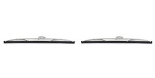 13" Bayonet Type Polished Stainless Steel Wiper Blade Pair