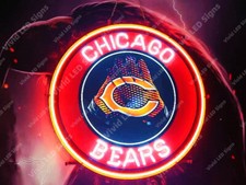 Chicago Bears 32" Vivid LED Neon Sign Light Lamp With Dimmer