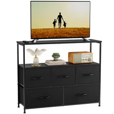 5Drawer Storage Cabinet with Large Open Storage Place, Entrance Partition Locker